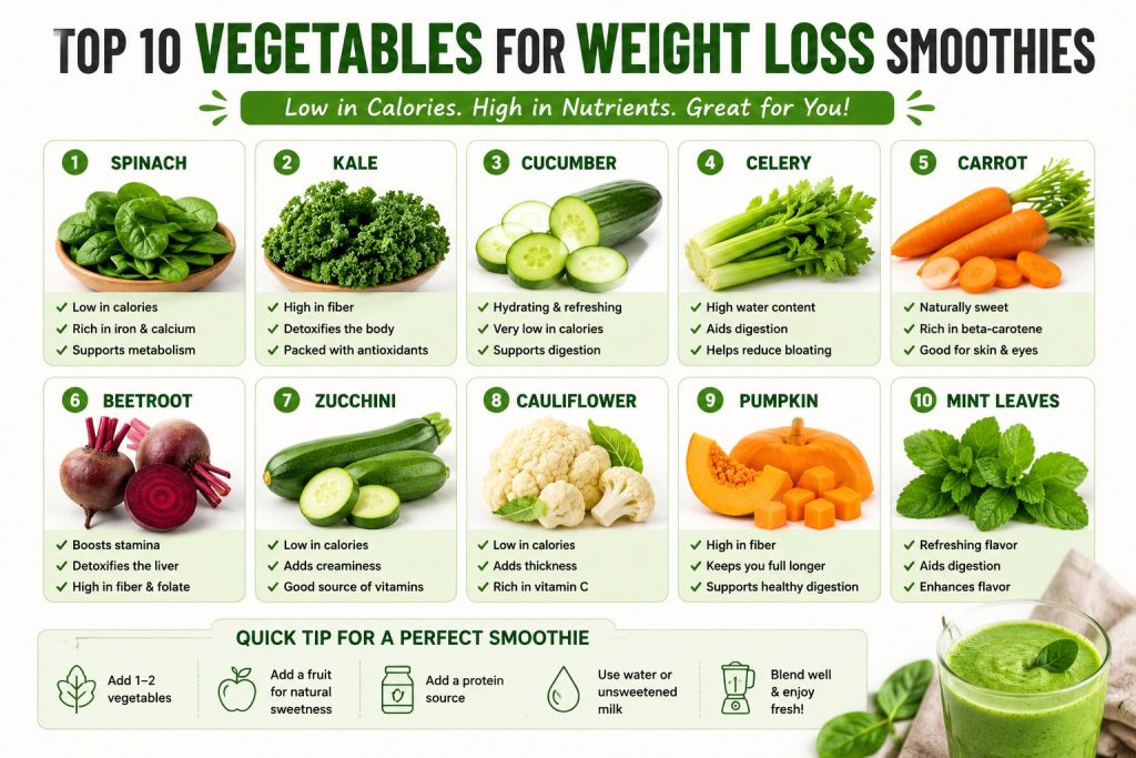 best-vegetables-for-weight-loss-smoothies