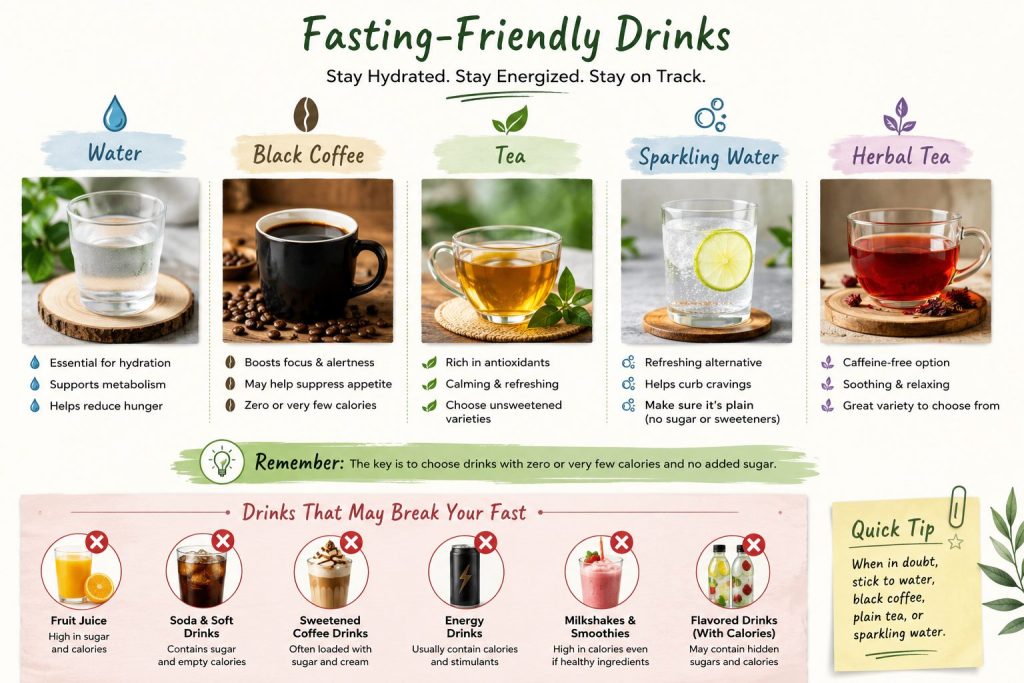 what can you drink while fasting