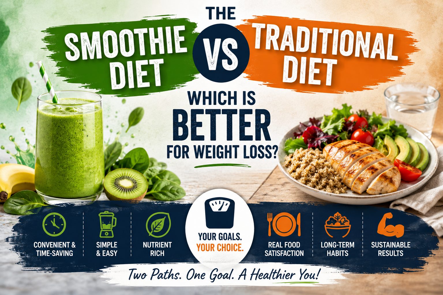 smoothie diet vs traditional diet