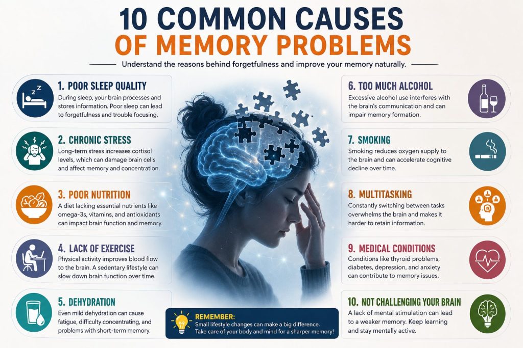 common causes of memory problems