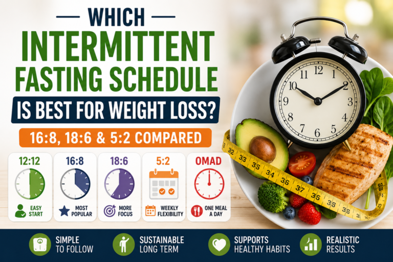 Intermittent fasting schedules for weight loss comparison